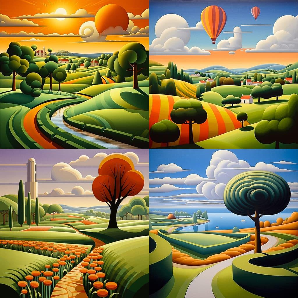 Paul Corfield style, Midjourney V5.2, render 1 of 4