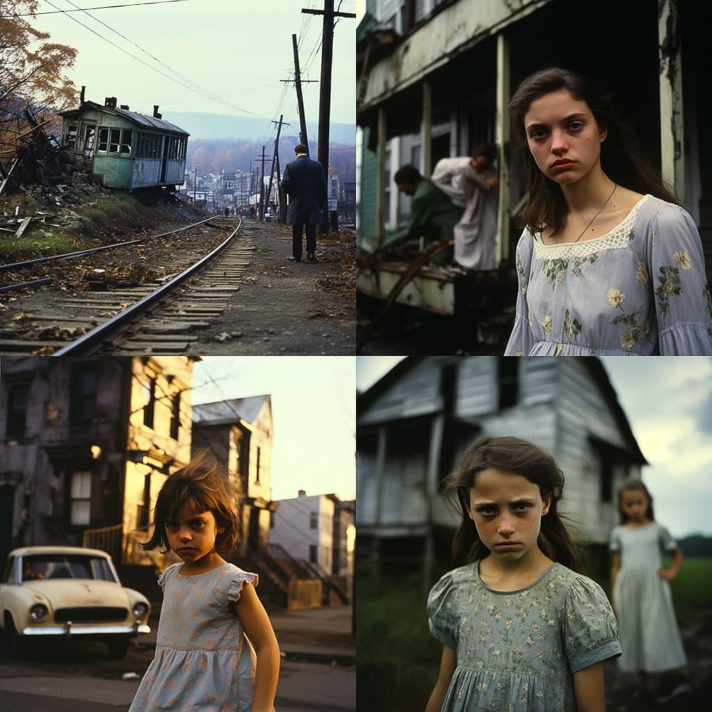 Paul Fusco style, Midjourney V5.2, render 1 of 4