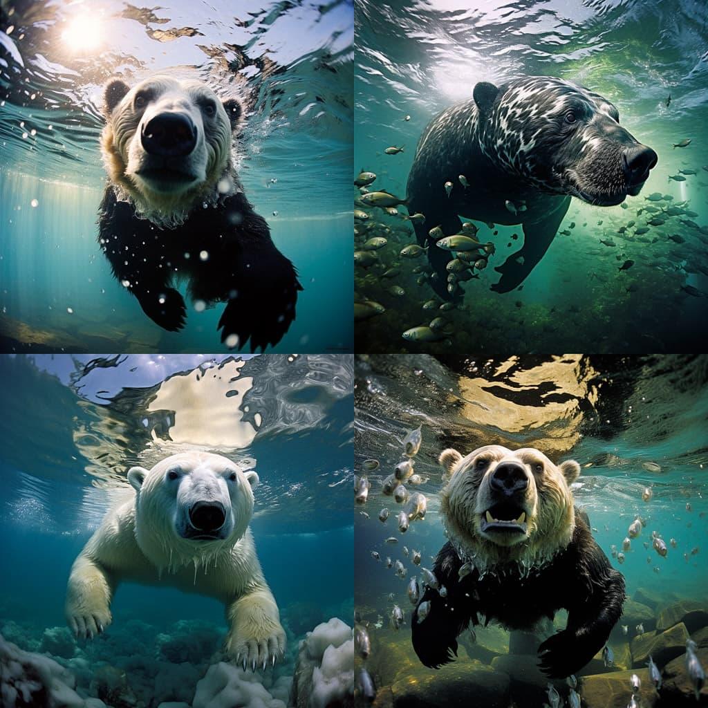 Paul Nicklen style, Midjourney V5.2, render 1 of 4