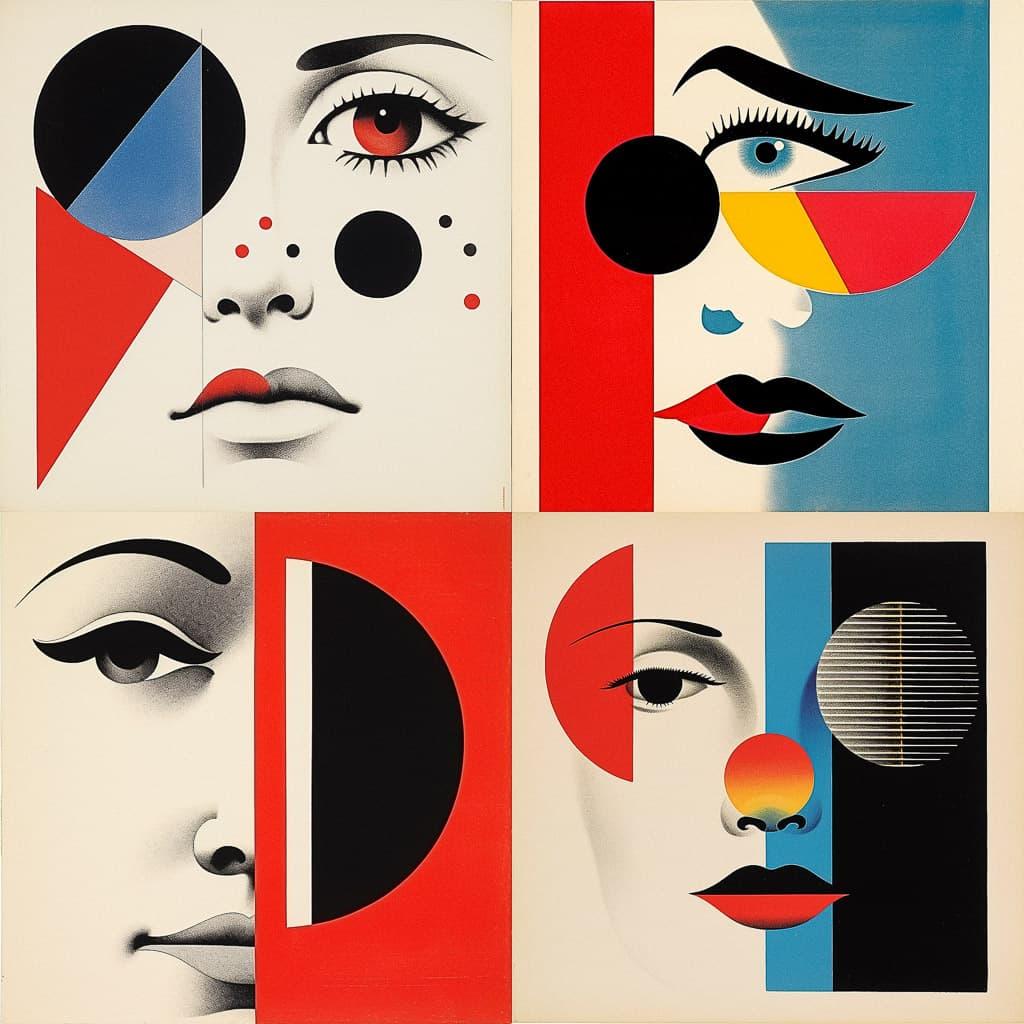 Paul Rand style, Midjourney V5.2, render 1 of 4