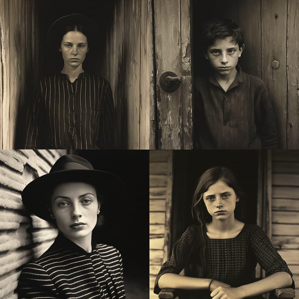 Paul Strand style, Midjourney V5.2, render 1 of 4