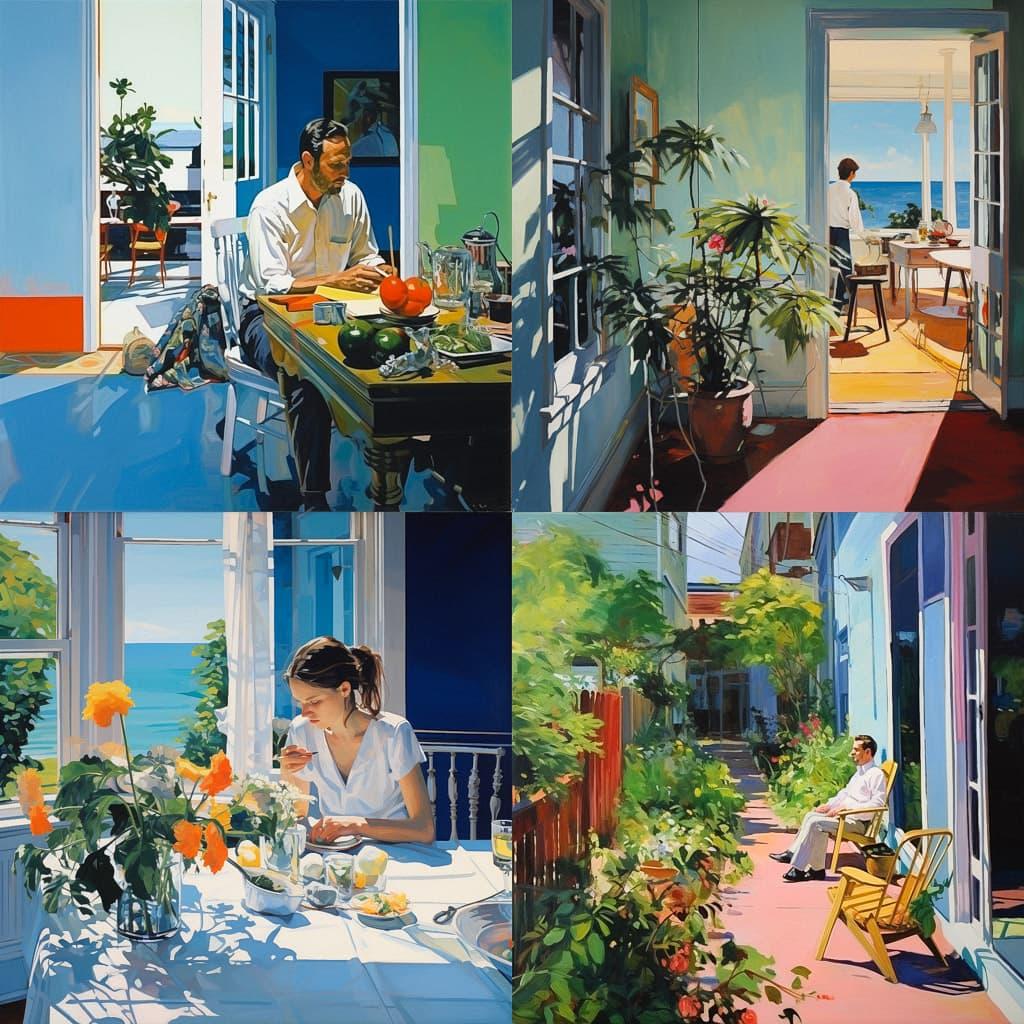 Paul Wonner style, Midjourney V5.2, render 1 of 4