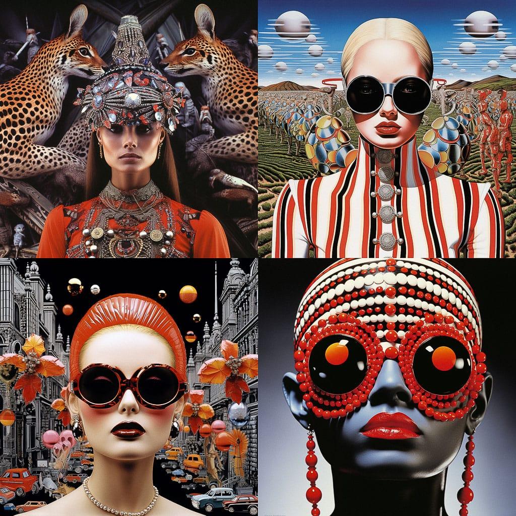 Pedro Friedeberg style, Midjourney V5.2, render 1 of 4