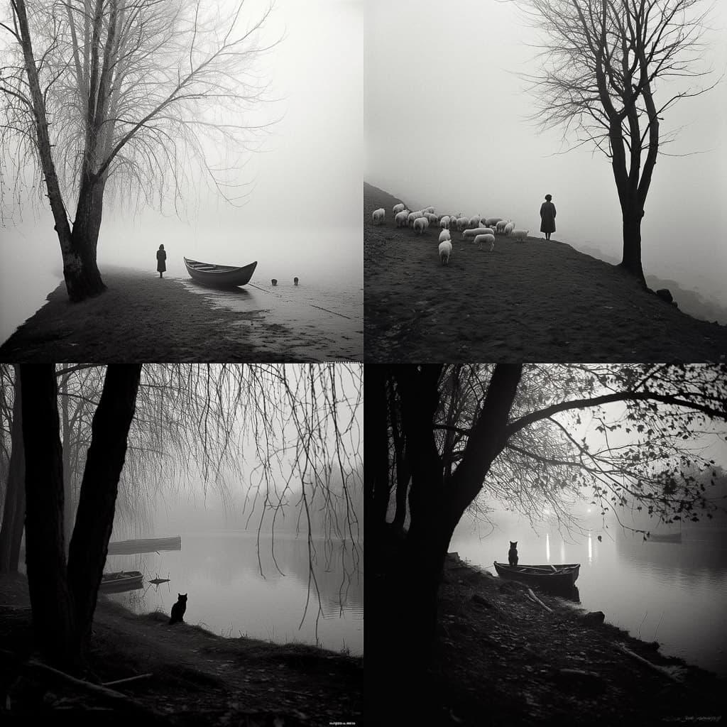 Pentti Sammallahti style, Midjourney V5.2, render 1 of 4