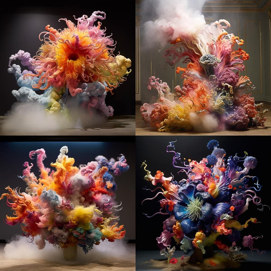 Petah Coyne style, Midjourney V5.2, render 1 of 4