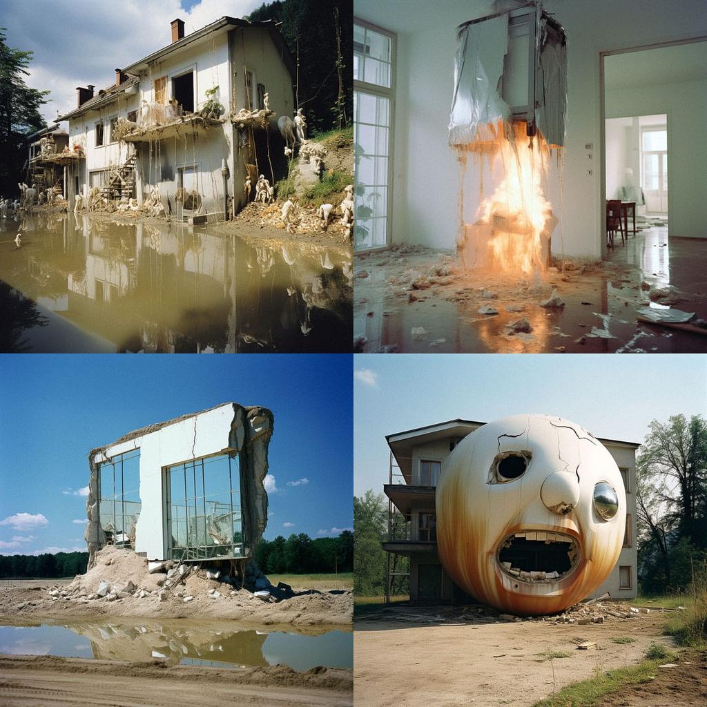Peter Fischli and David Weiss style, Midjourney V5.2, render 1 of 4