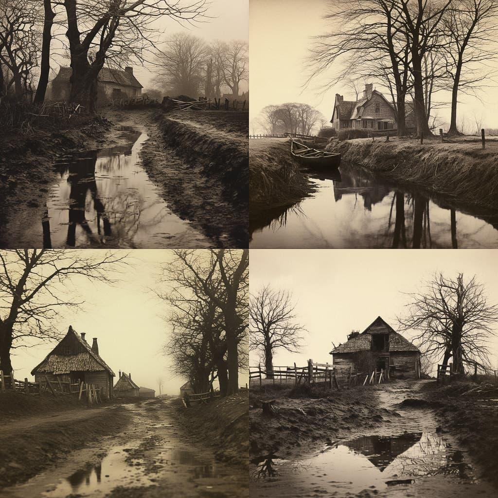 Peter Henry Emerson style, Midjourney V5.2, render 1 of 4