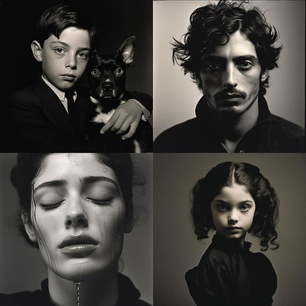Peter Hujar style, Midjourney V5.2, render 1 of 4