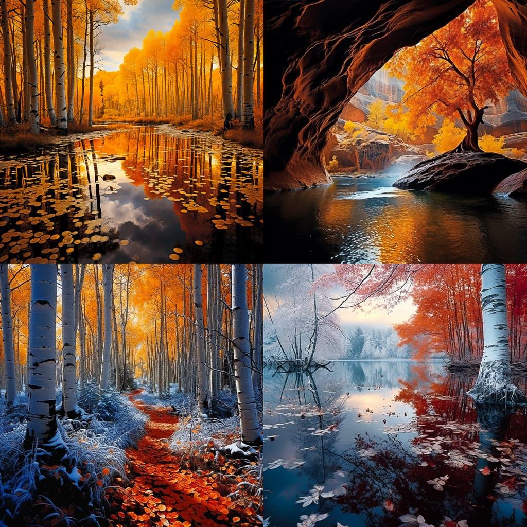 Peter Lik style, Midjourney V5.2, render 1 of 4