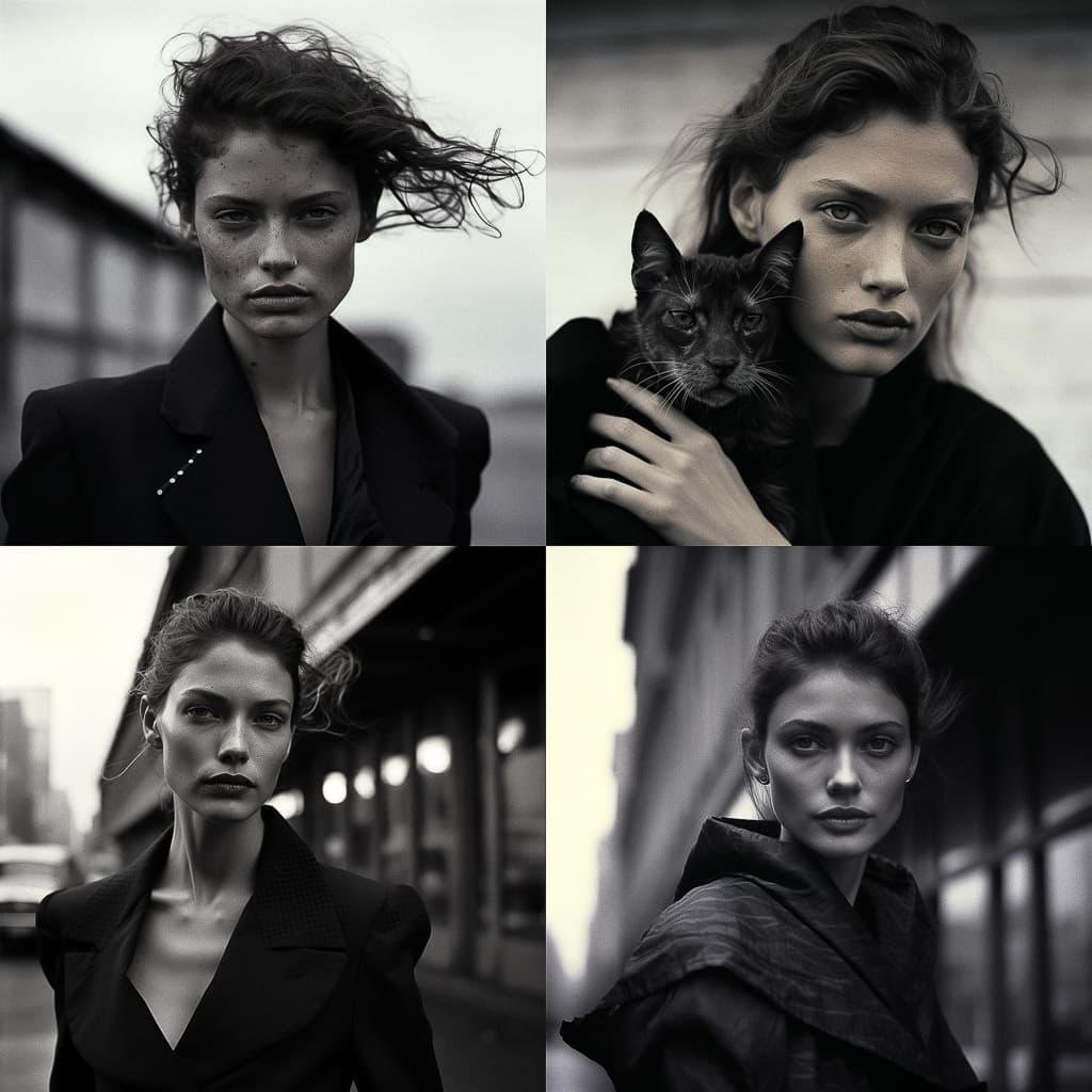 Peter Lindbergh style, Midjourney V5.2, render 1 of 4