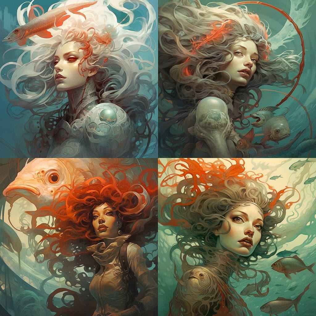 Peter Mohrbacher style, Midjourney V5.2, render 1 of 4