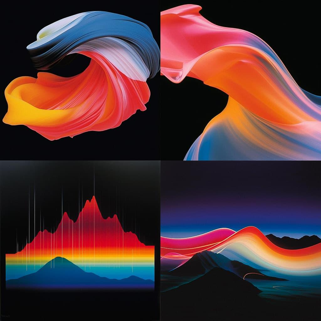 Peter Saville style, Midjourney V5.2, render 1 of 4