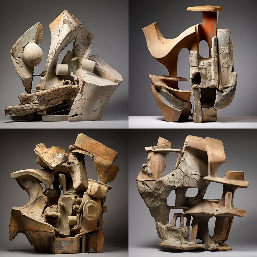 Peter Voulkos style, Midjourney V5.2, render 1 of 4