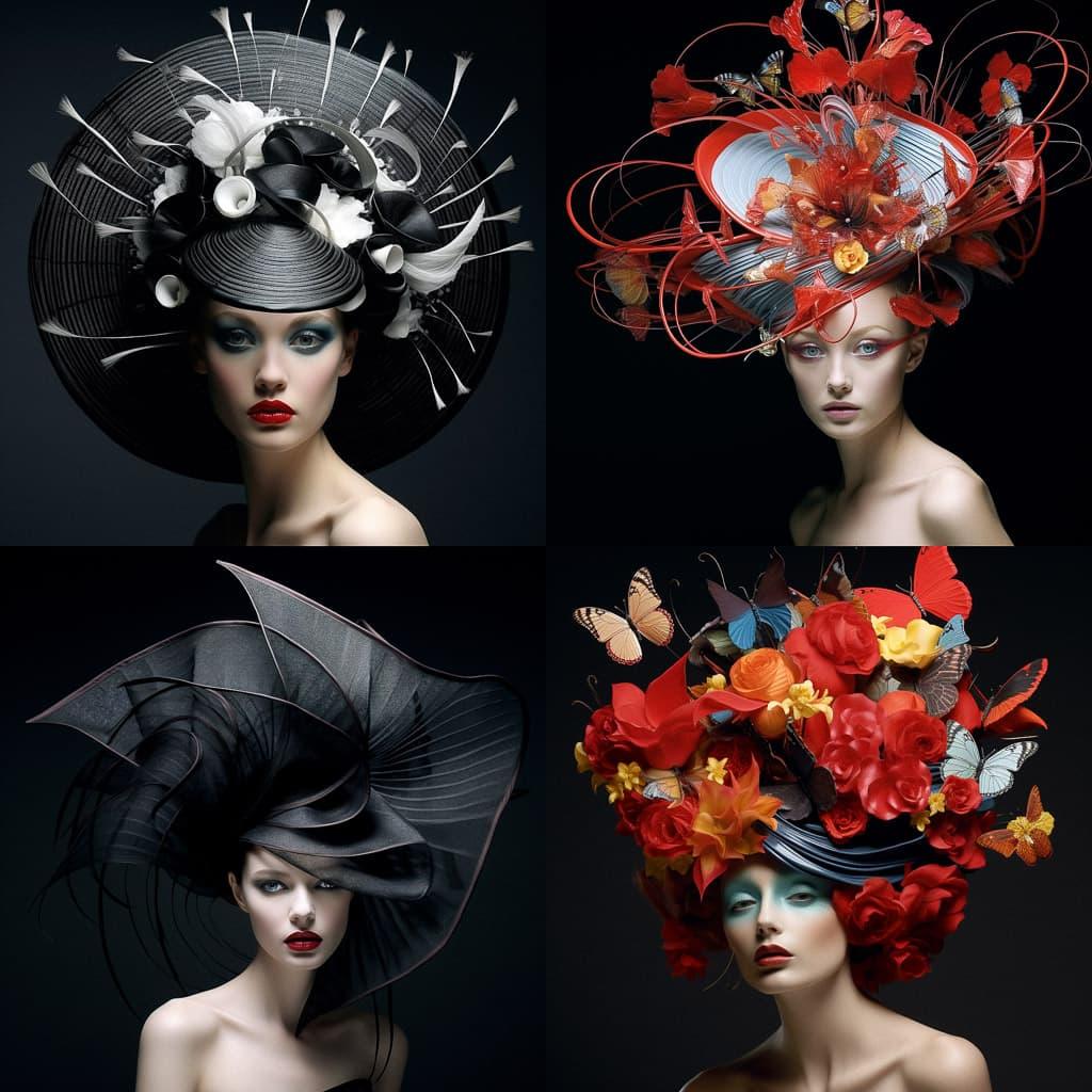 Philip Treacy style, Midjourney V5.2, render 1 of 4