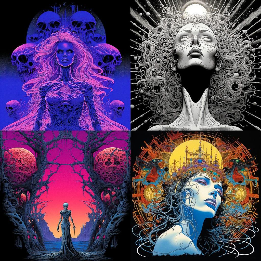 Philippe Caza style, Midjourney V5.2, render 1 of 4