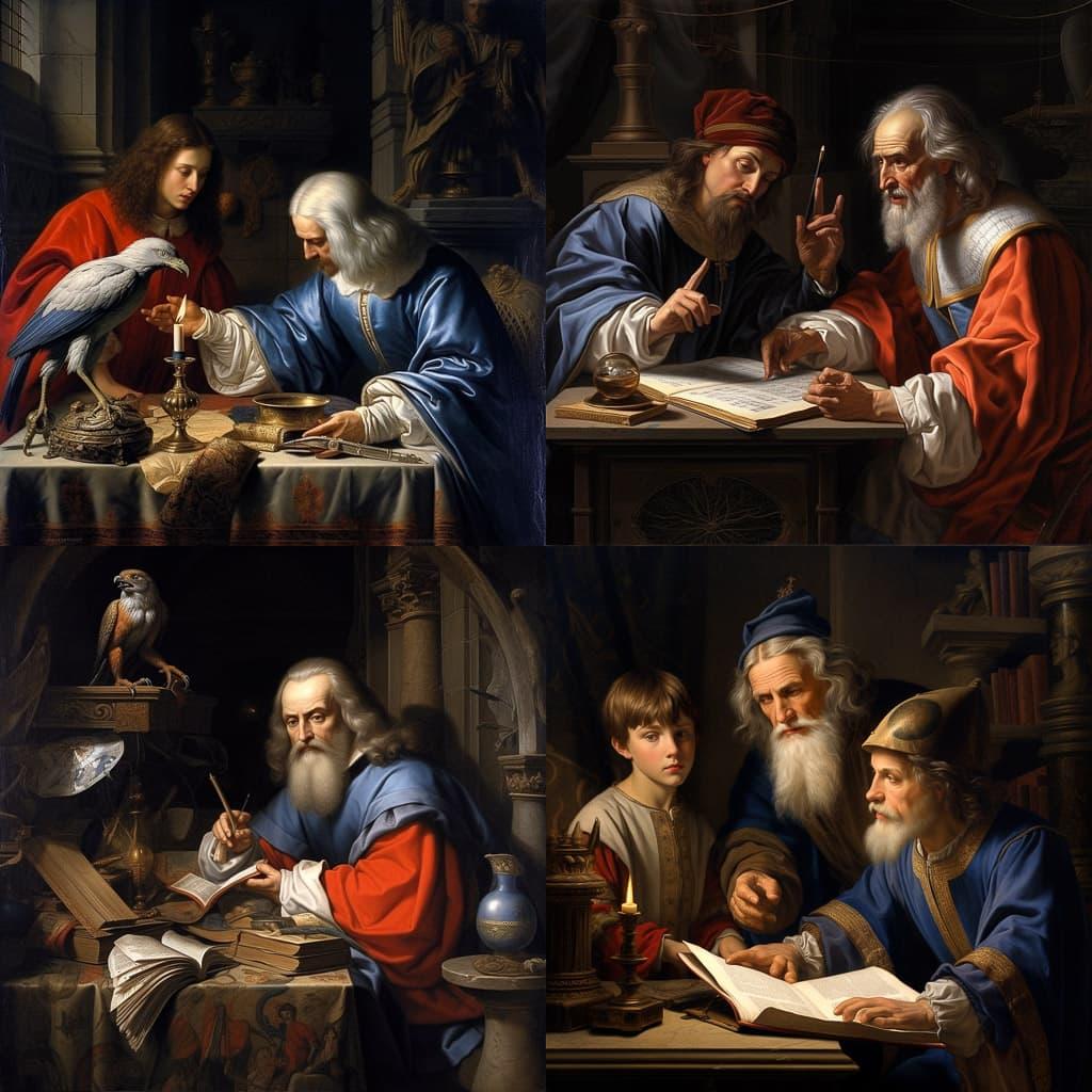 Philippe de Champaigne style, Midjourney V5.2, render 1 of 4