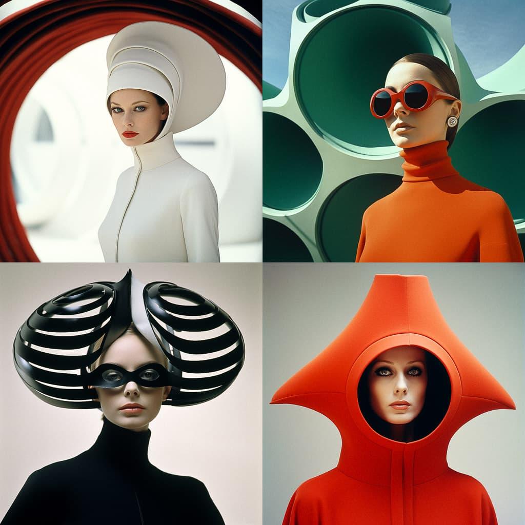 Pierre Cardin style, Midjourney V5.2, render 1 of 4