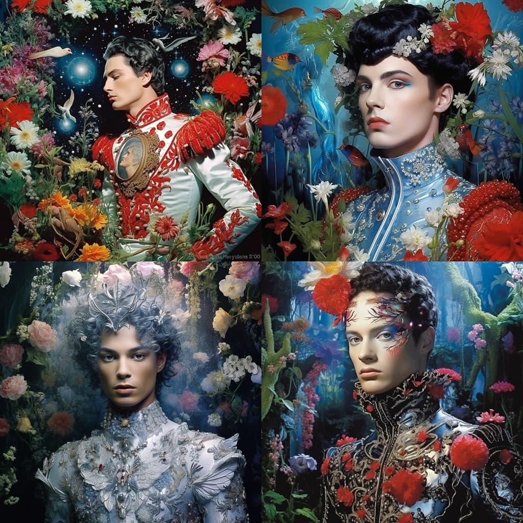 Pierre et Gilles style, Midjourney V5.2, render 1 of 4