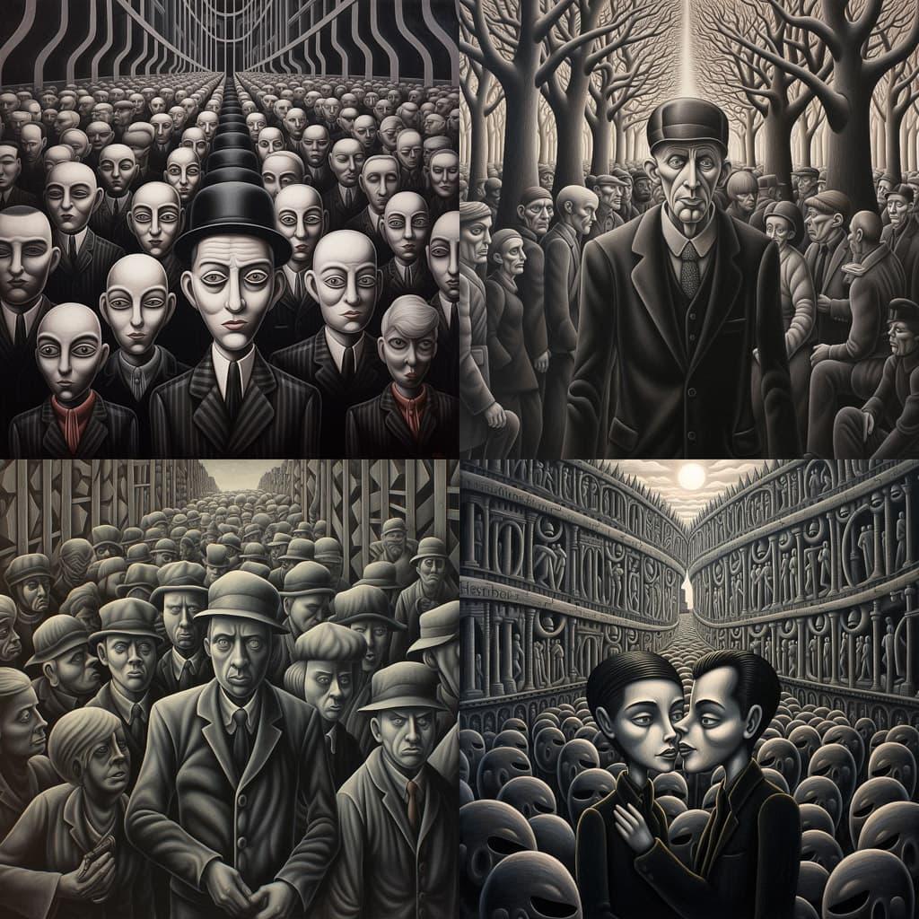 PJ Crook style, Midjourney V5.2, render 1 of 4