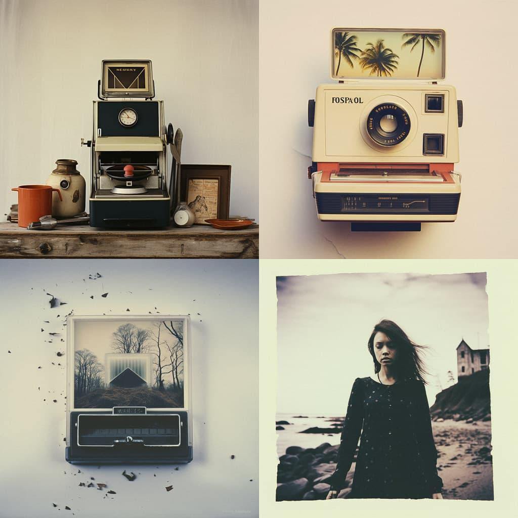 Polaroid style, Midjourney V5.2, render 1 of 4