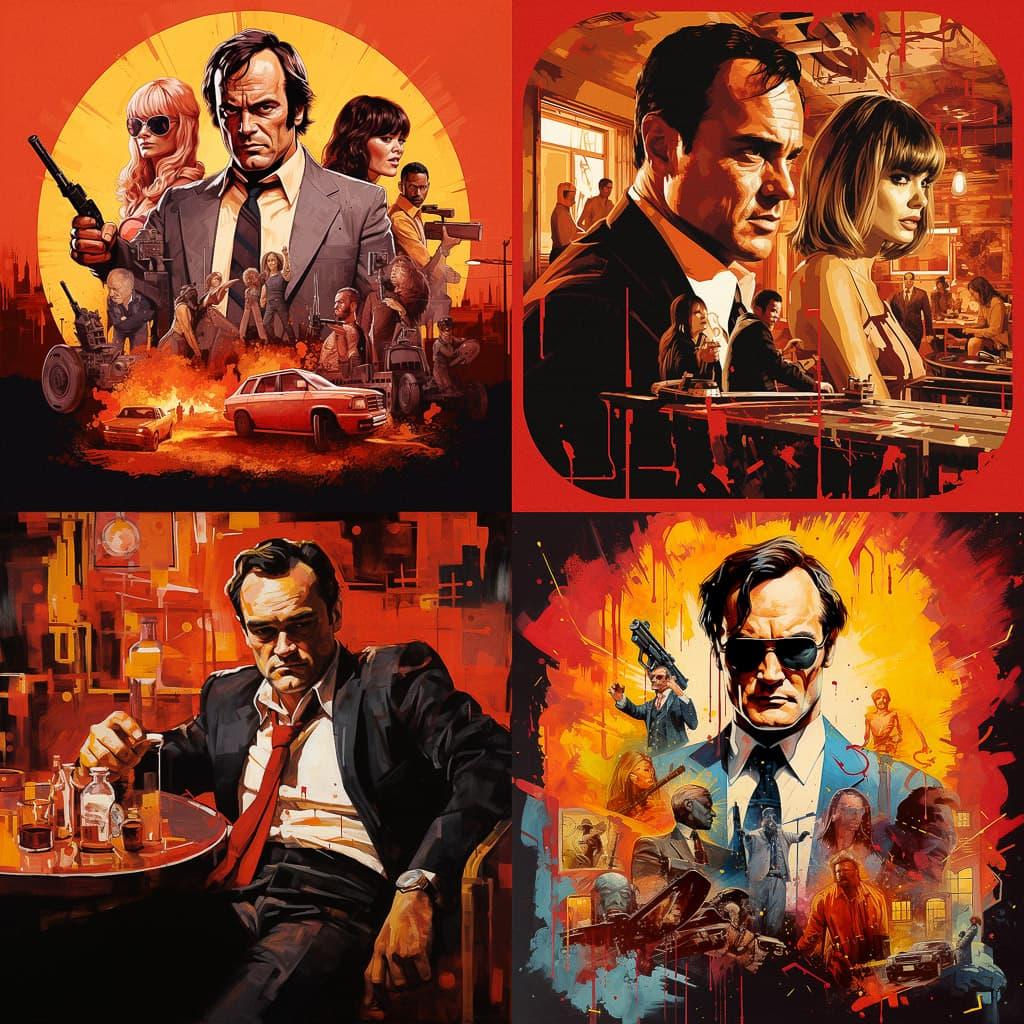 Quentin Tarantino style, Midjourney V5.2, render 1 of 4