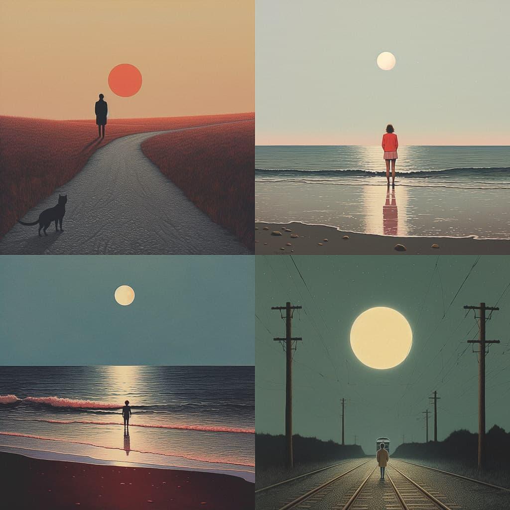 Quint Buchholz style, Midjourney V5.2, render 1 of 4