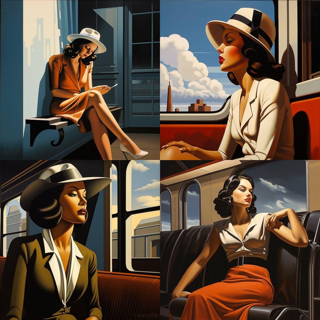 R. Kenton Nelson style, Midjourney V5.2, render 1 of 4