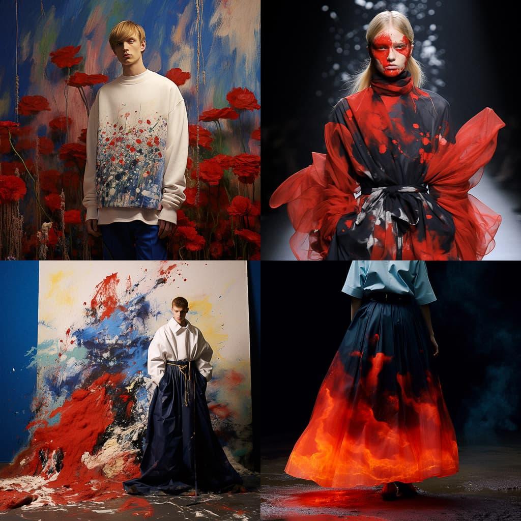 Raf Simons style, Midjourney V5.2, render 1 of 4