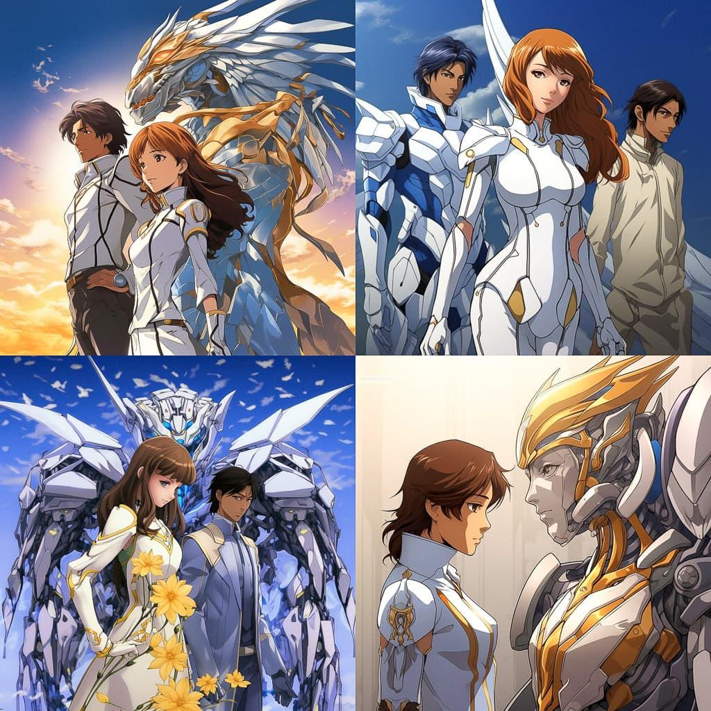 RahXephon style, Midjourney V5.2, render 1 of 4