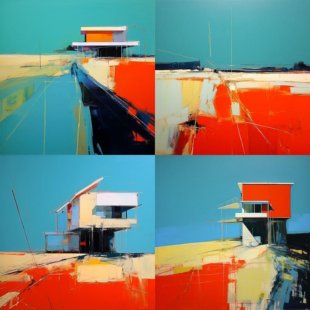 Raimonds Staprans style, Midjourney V5.2, render 1 of 4