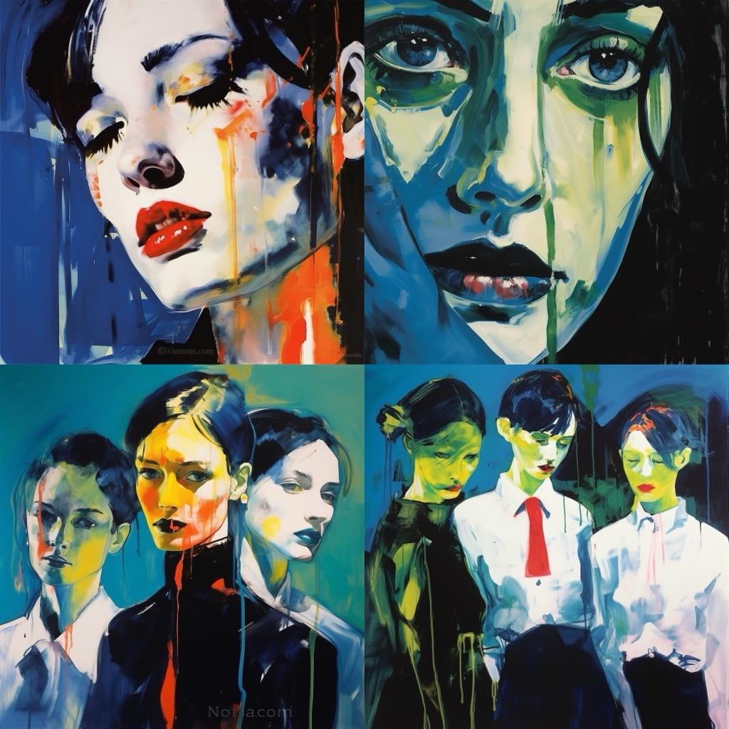 Rainer Fetting style, Midjourney V5.2, render 1 of 4