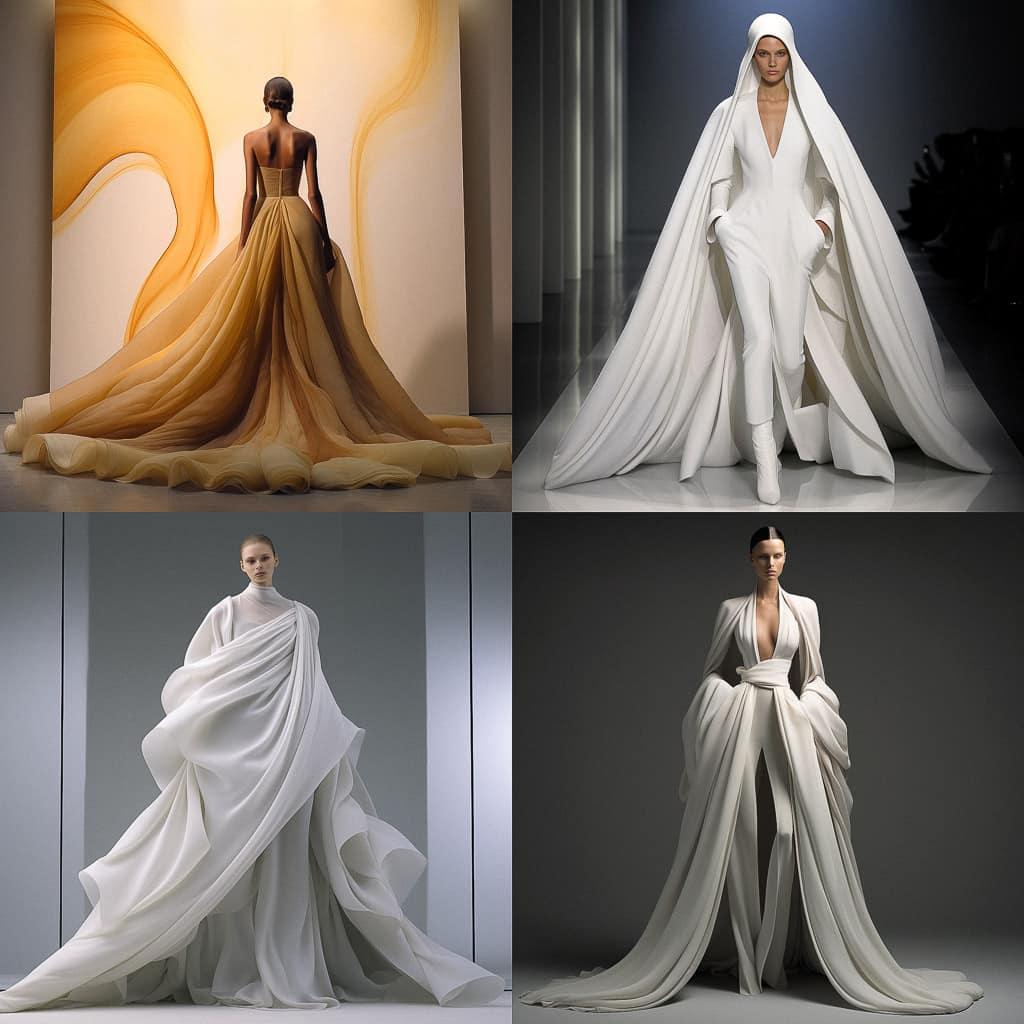 Ralph Rucci style, Midjourney V5.2, render 1 of 4