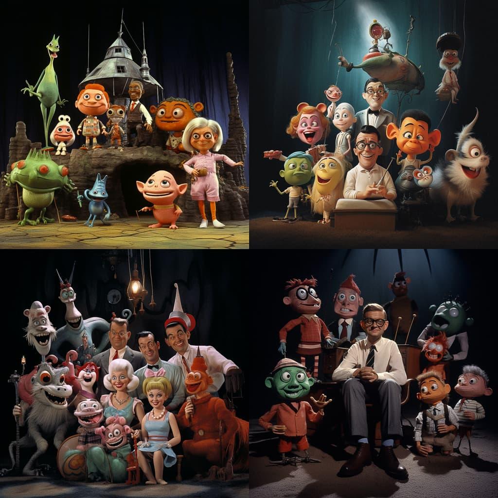 Rankin Bass style, Midjourney V5.2, render 1 of 4