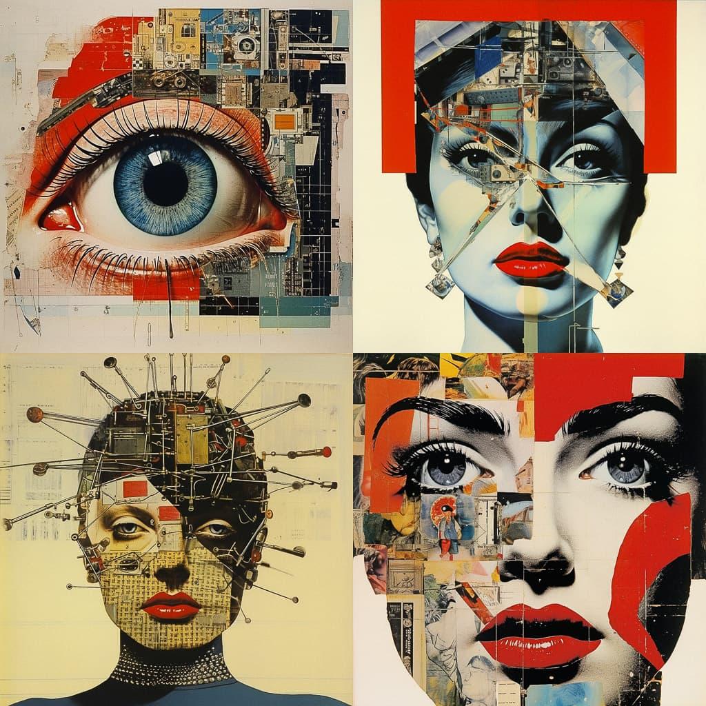 Raoul Hausmann style, Midjourney V5.2, render 1 of 4