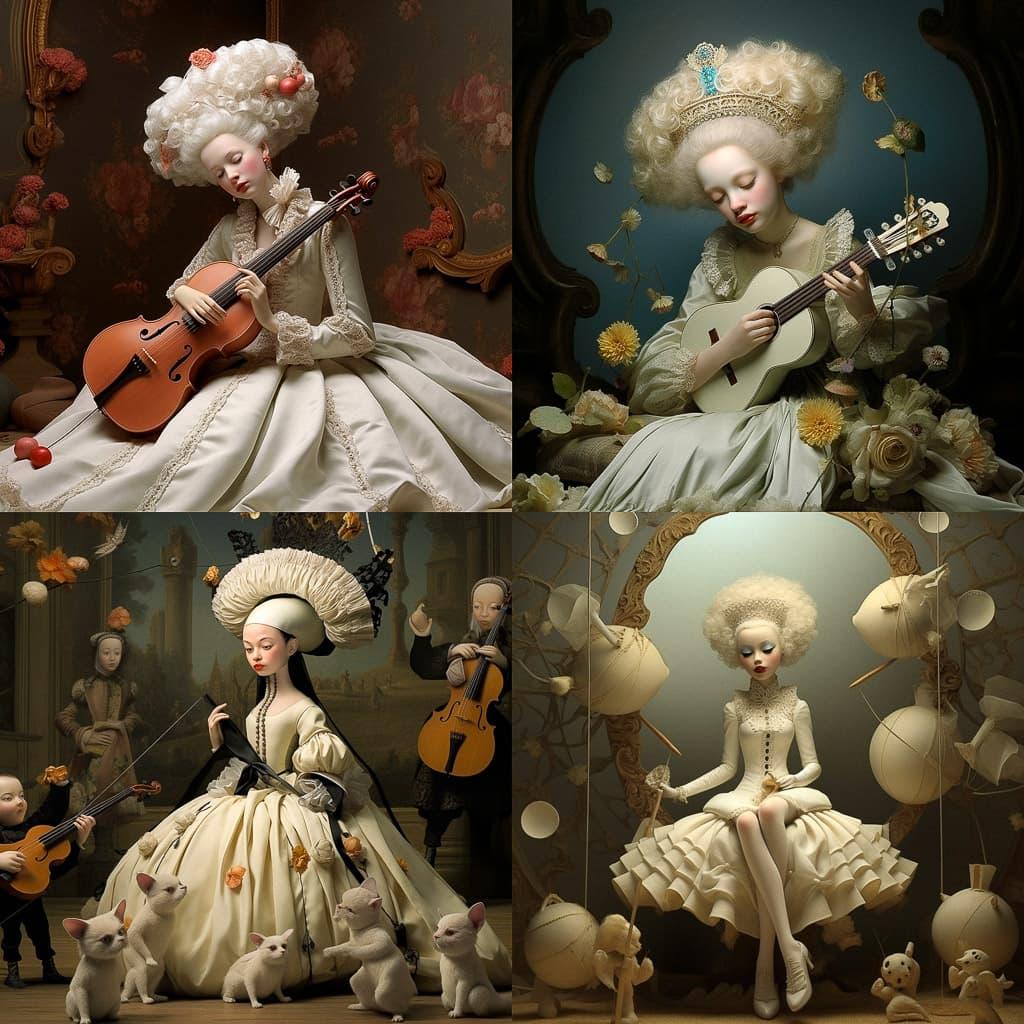 Ray Caesar style, Midjourney V5.2, render 1 of 4