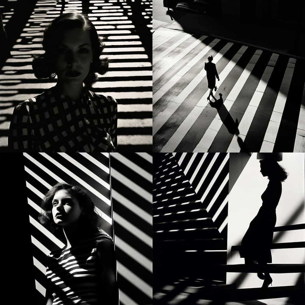 Ray Metzker style, Midjourney V5.2, render 1 of 4