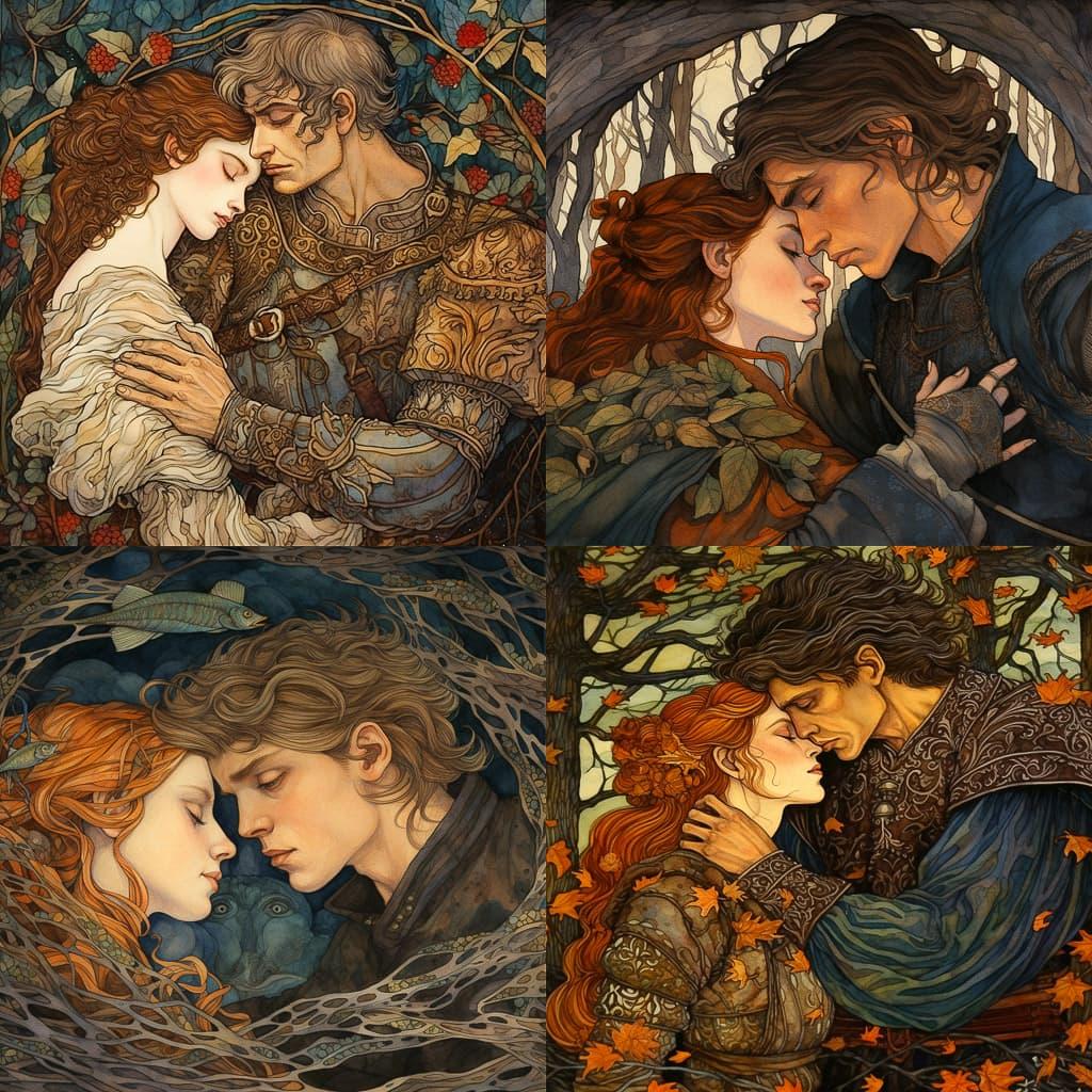 Rebecca Guay style, Midjourney V5.2, render 1 of 4