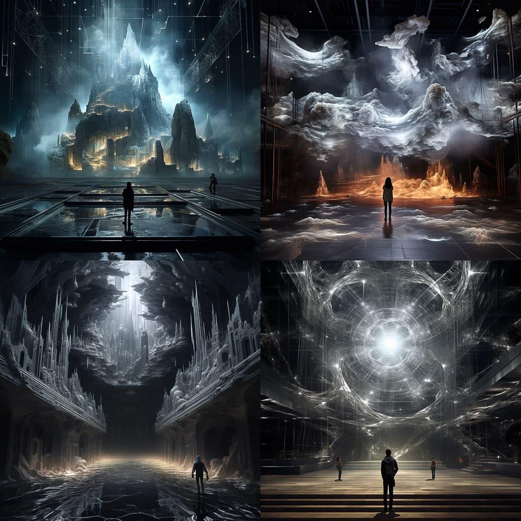 Refik Anadol style, Midjourney V5.2, render 1 of 4
