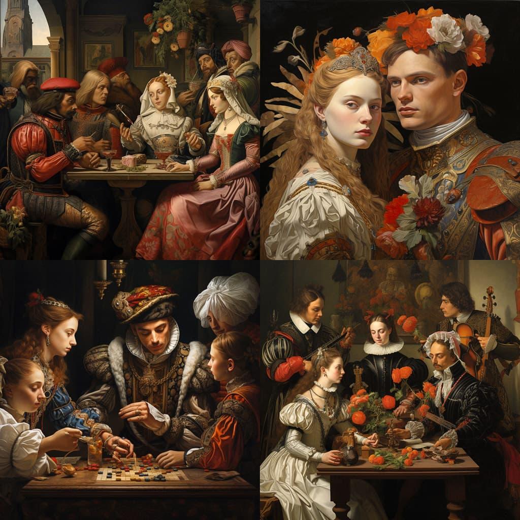 Renaissance style, Midjourney V5.2, render 1 of 4