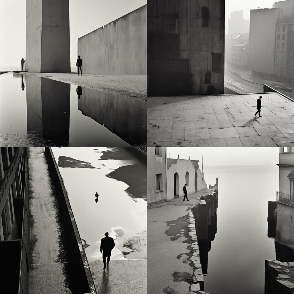 Rene Burri style, Midjourney V5.2, render 1 of 4
