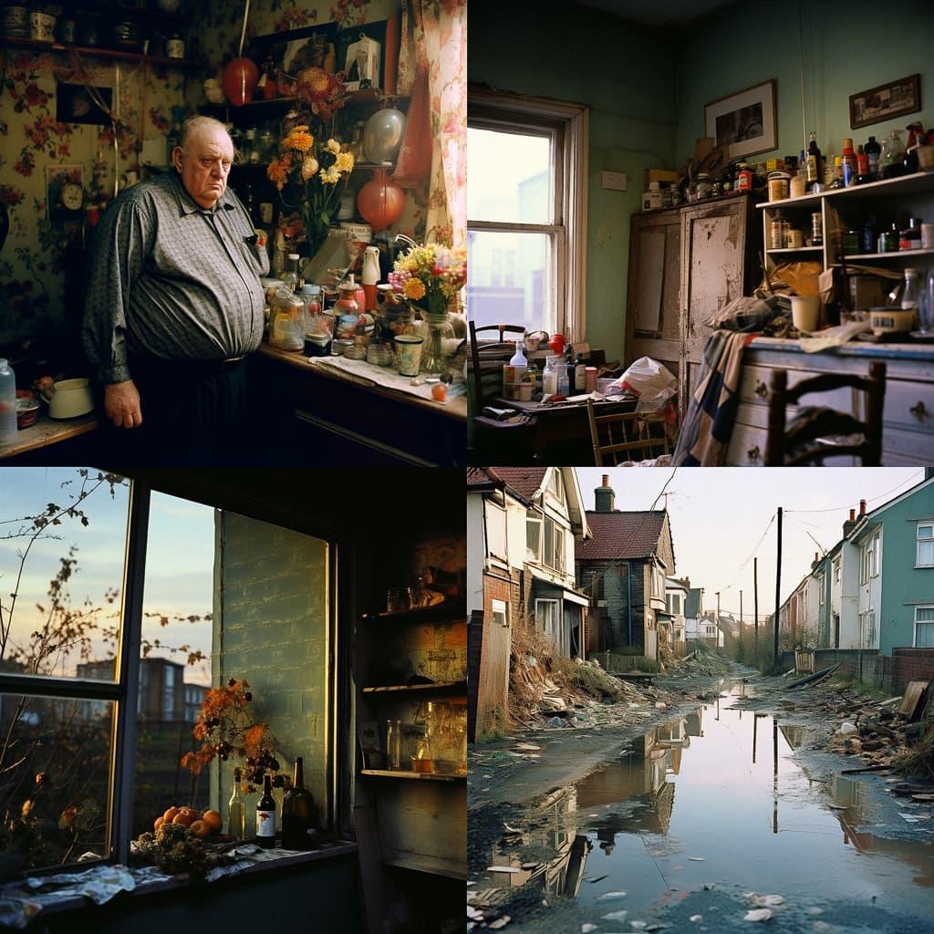 Richard Billingham style, Midjourney V5.2, render 1 of 4