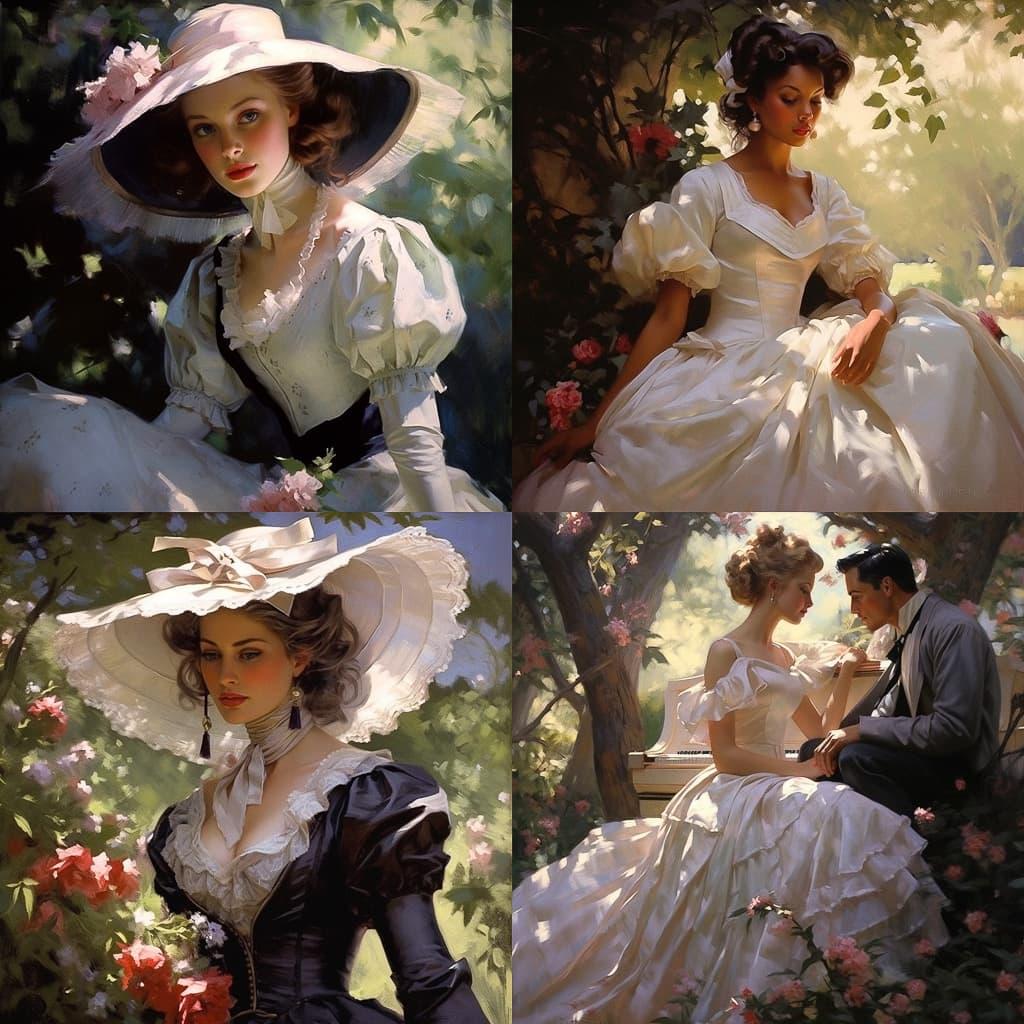 Richard S. Johnson style, Midjourney V5.2, render 1 of 4