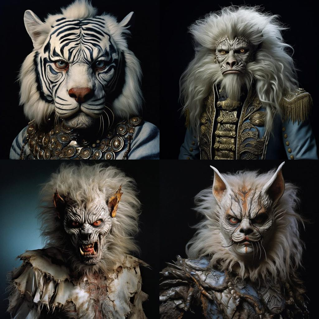 Rick Baker style, Midjourney V5.2, render 1 of 4