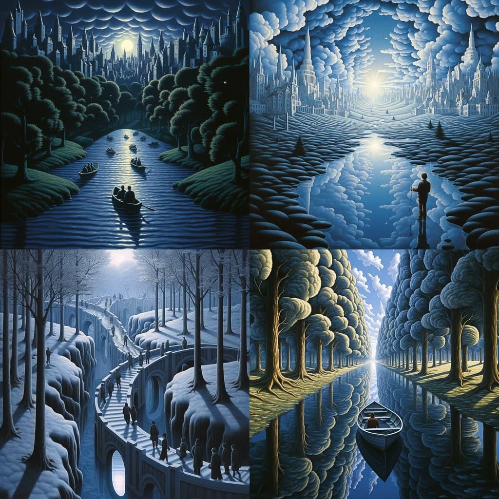 Rob Gonsalves style, Midjourney V5.2, render 1 of 4