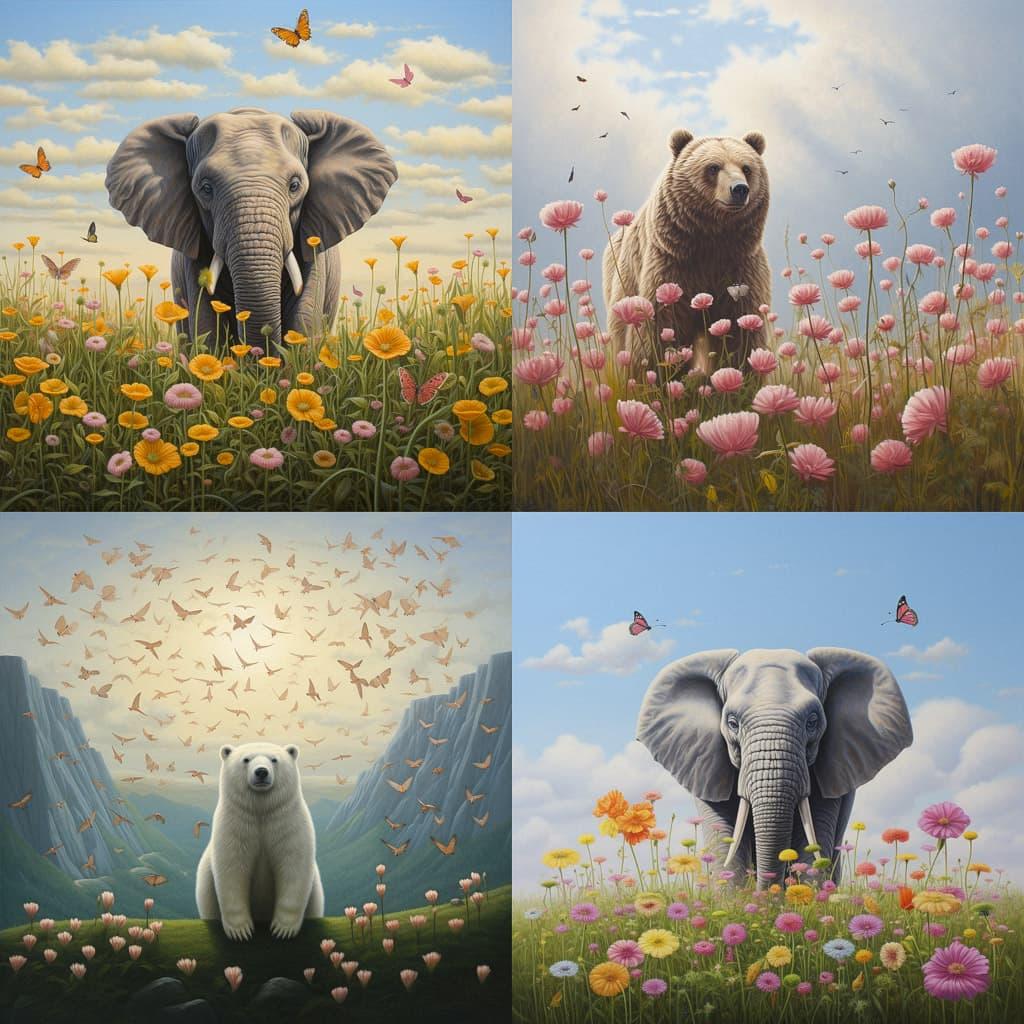 Robert Bissell style, Midjourney V5.2, render 1 of 4