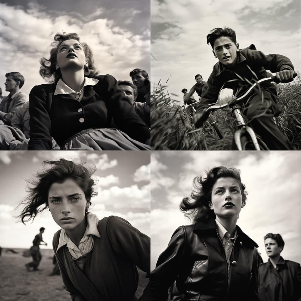 Robert Capa style, Midjourney V5.2, render 1 of 4