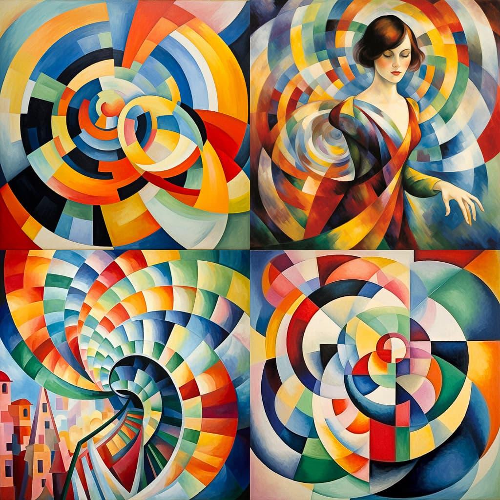 Robert Delaunay style, Midjourney V5.2, render 1 of 4