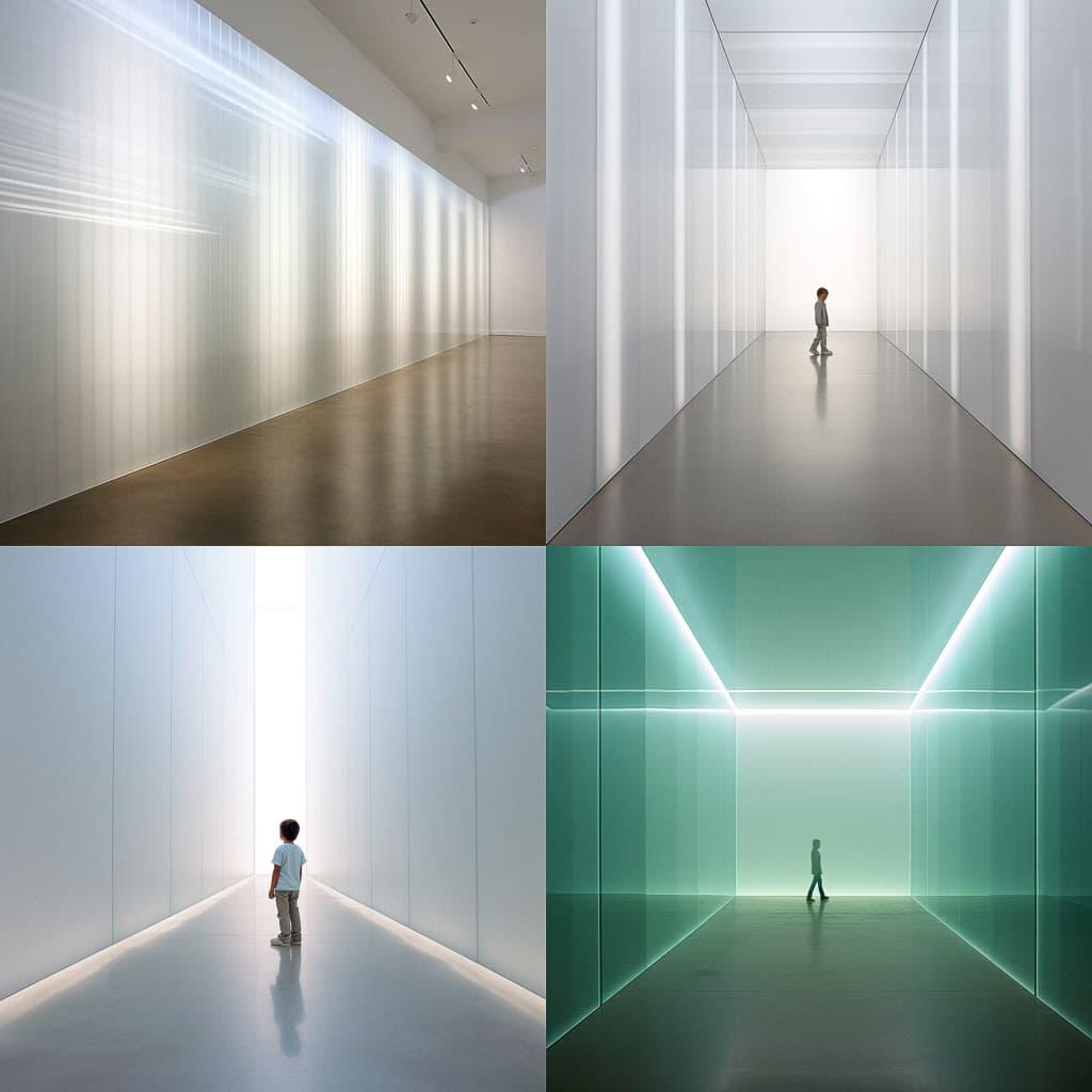 Robert Irwin style, Midjourney V5.2, render 1 of 4