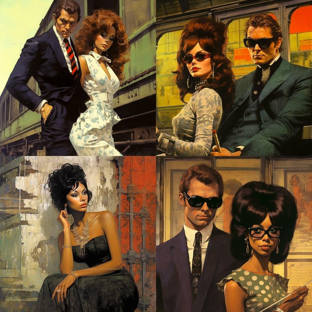 Robert McGinnis style, Midjourney V5.2, render 1 of 4