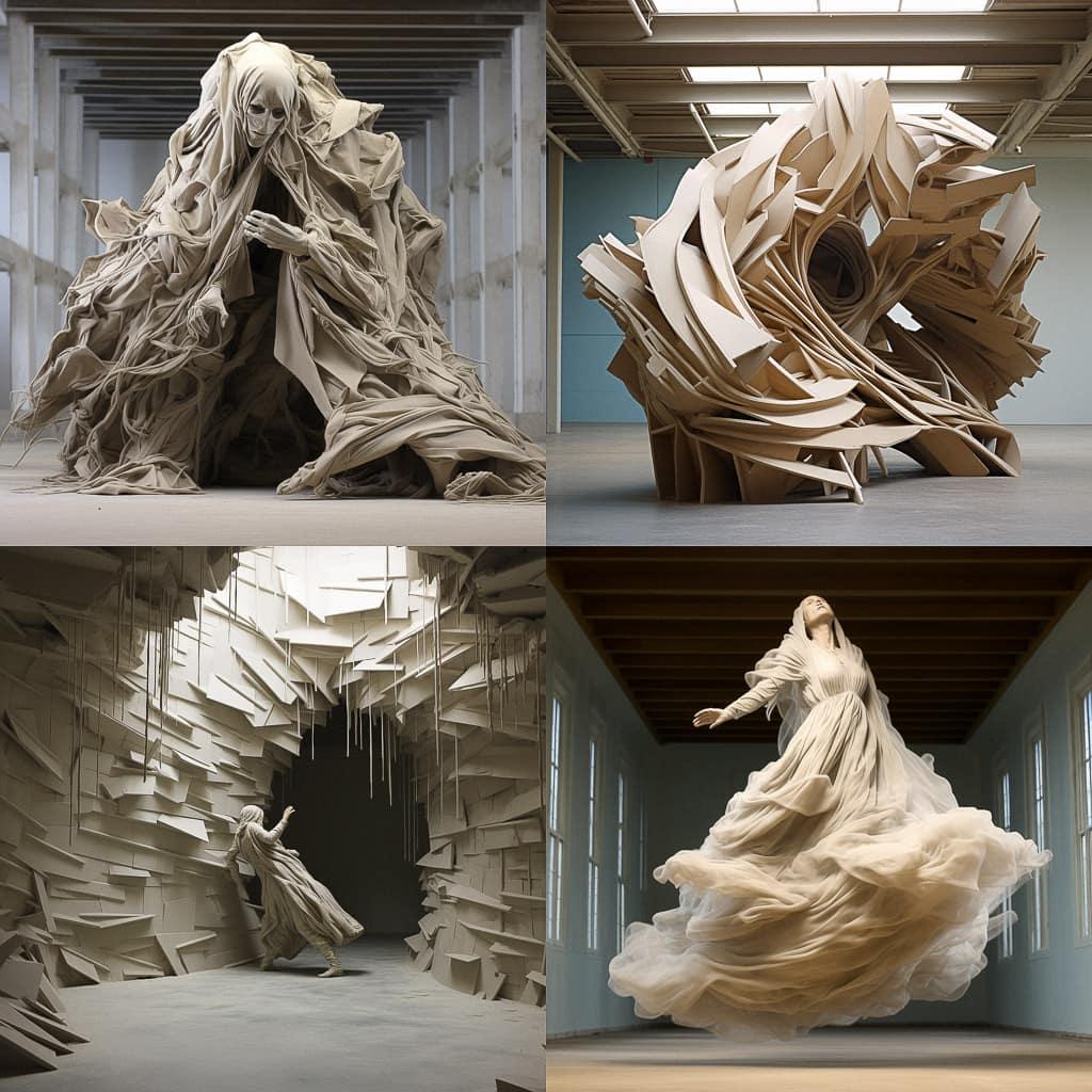 Robert Morris style, Midjourney V5.2, render 1 of 4